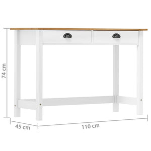 Consolle Hill con 2 Cassetti 110x45x74 cm in Massello di Pino cod mxl 9152