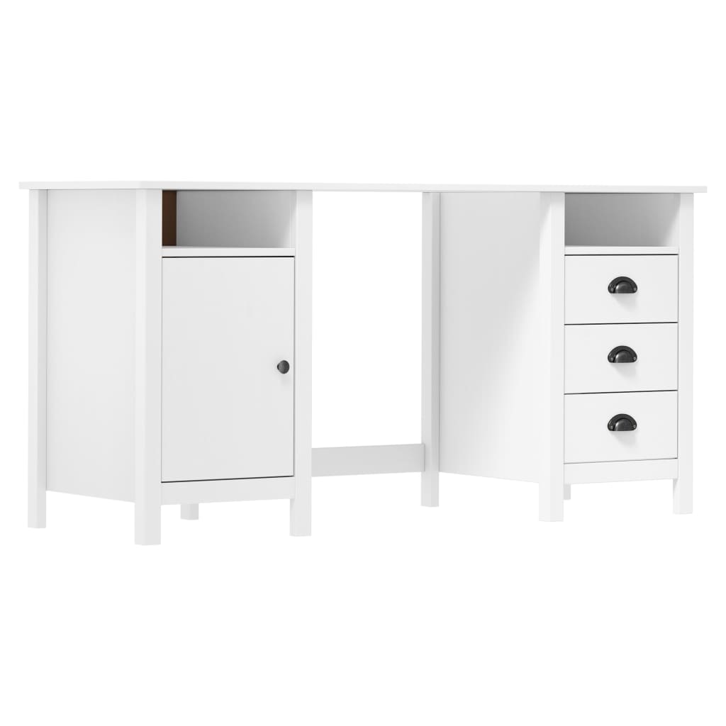 Credenza Hill Bianca 150x50x74 cm in Legno Massello di Pino 289000