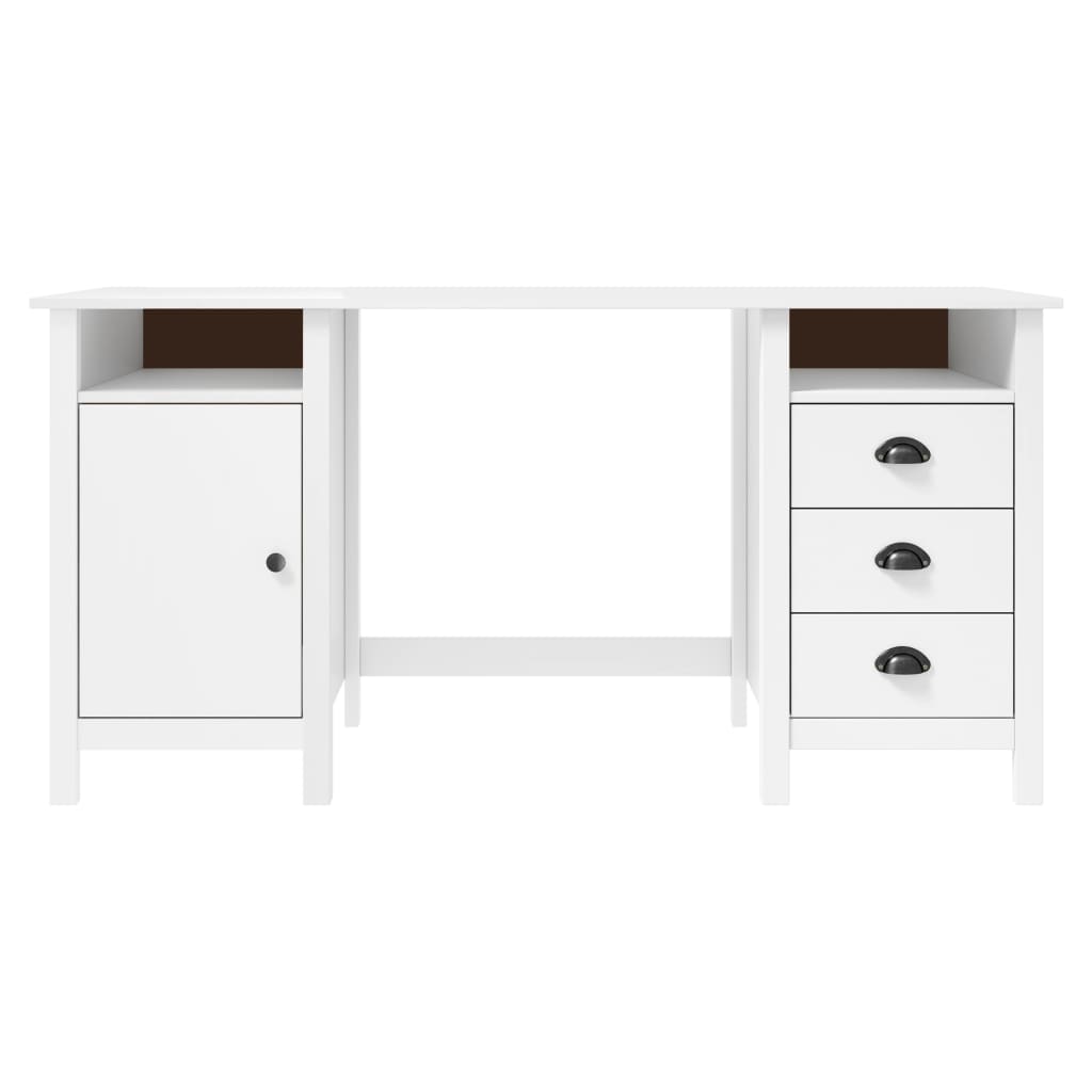 Credenza Hill Bianca 150x50x74 cm in Legno Massello di Pino 289000