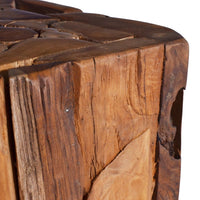 Tavolino da Salotto 30x30x80 cm in Legno Massello di Teak