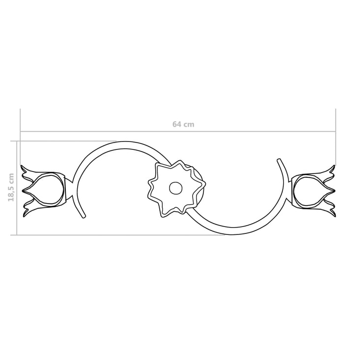 Lampadario con Paralumi in Vetro per 3 Lampadine E14 Tulipano 289230