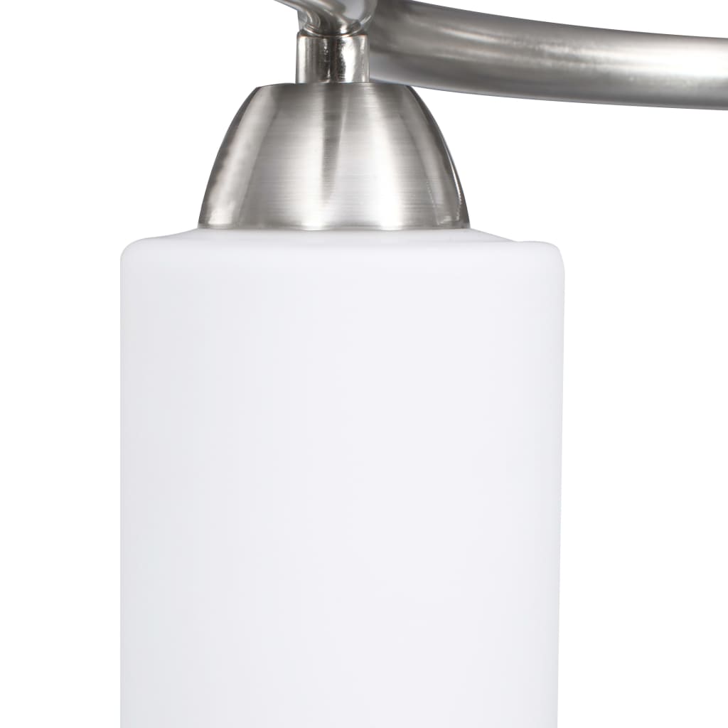 Lampadario Paralume in Ceramica a Cono Bianco 3 Lampadine E14 289232