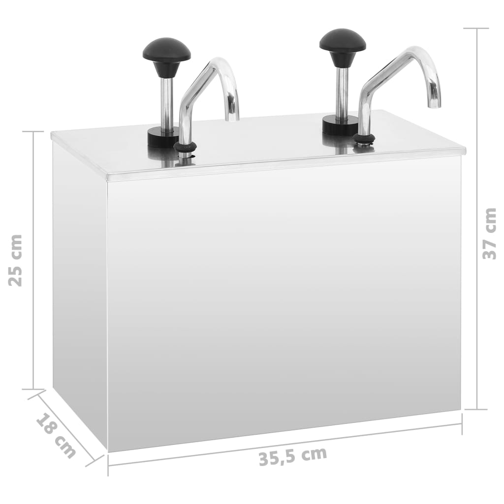 Distributore di Salsa in Acciaio Inossidabile 2 x 3,5 L 51233