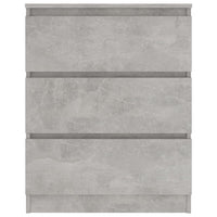 Credenza Grigio Cemento 60x35x76 cm in Legno Multistrato cod mxl 14121