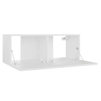 Mobile Porta TV Bianco 80x30x30 cm in Legno Multistrato 801472