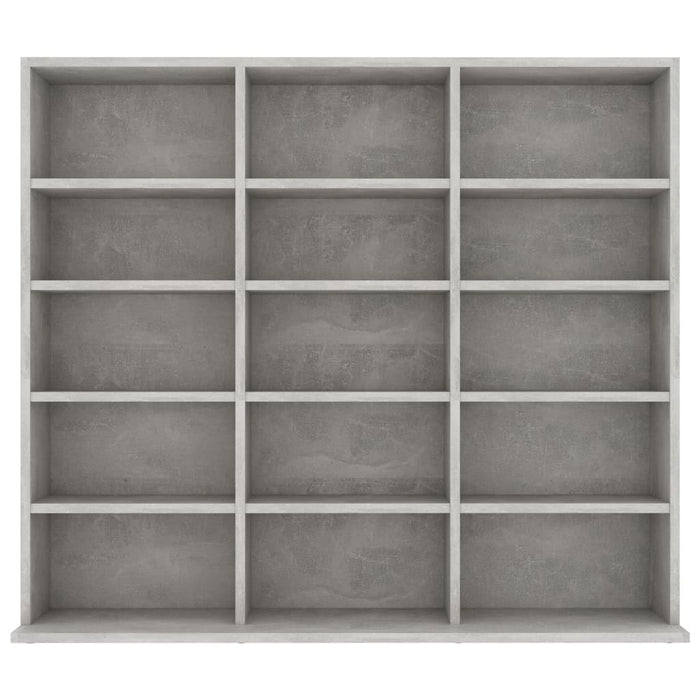 Armadio Porta CD Grigio Cemento 102x23x89,5 cm in Truciolato 801791