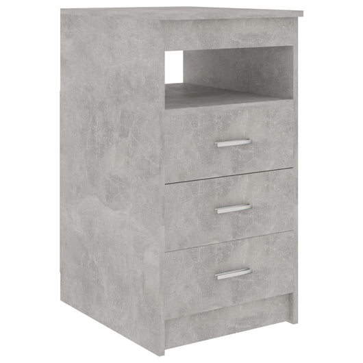 Cassettiera Grigio Cemento 40x50x76 cm in Legno Multistrato cod mxl 52096