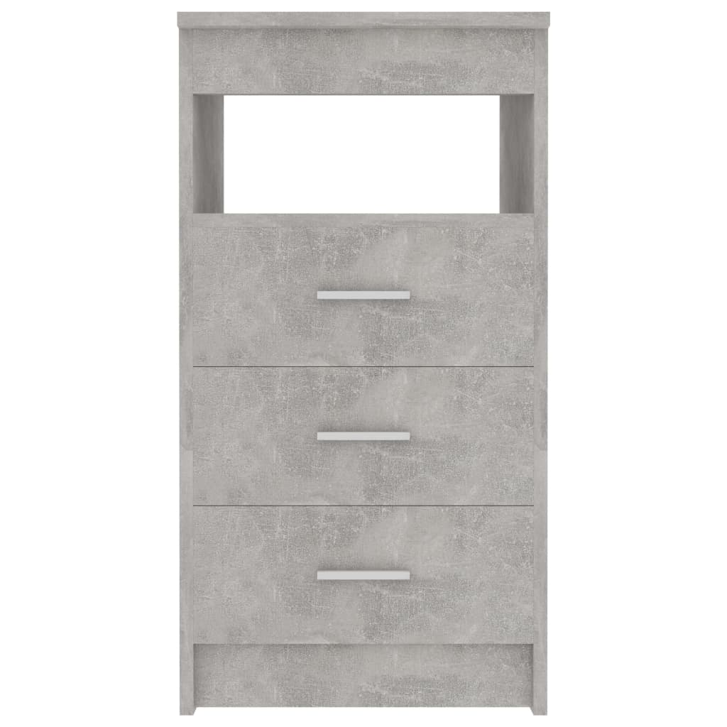 Cassettiera Grigio Cemento 40x50x76 cm in Legno Multistrato cod mxl 52096