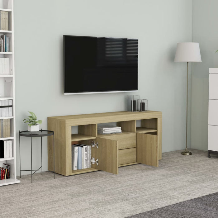 Mobile Porta TV Rovere Sonoma 120x30x50 cm in Truciolato cod mxl 59401