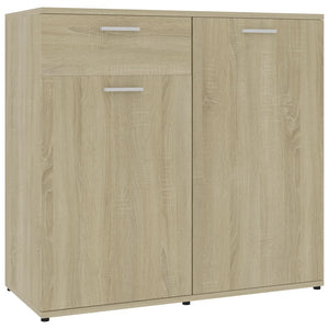 Credenza Rovere Sonoma 80x36x75 cm in Legno Multistrato 801826