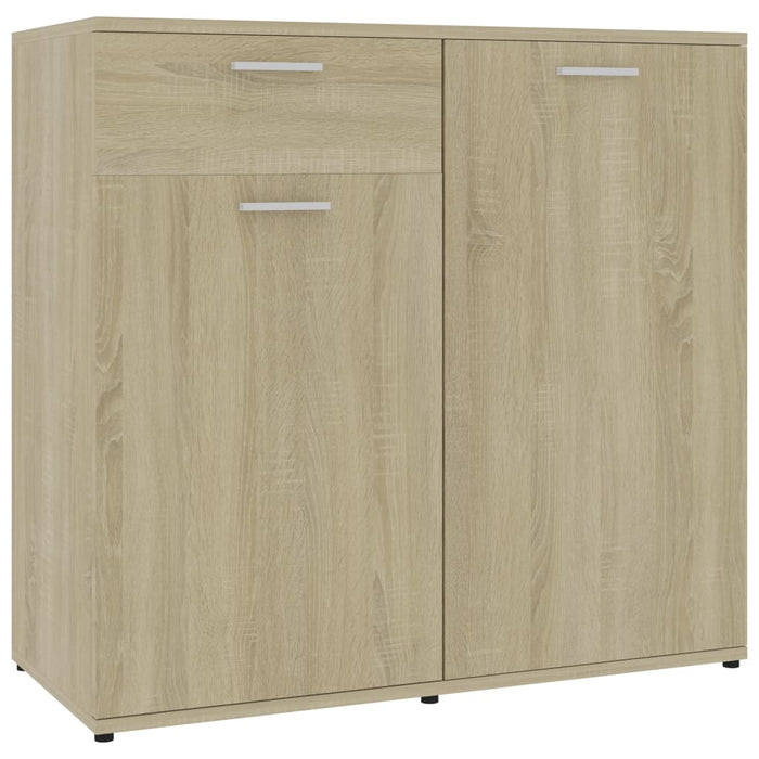 Credenza Rovere Sonoma 80x36x75 cm in Legno Multistrato 801826