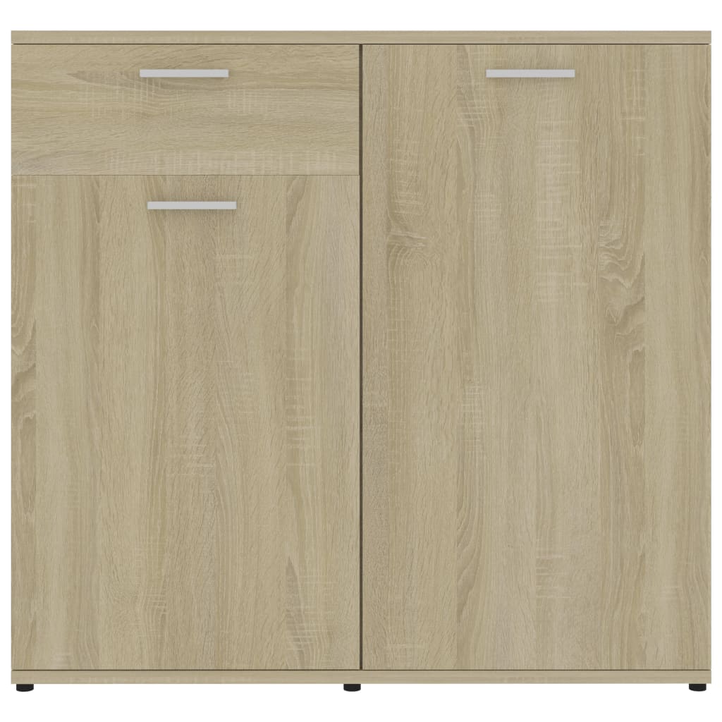 Credenza Rovere Sonoma 80x36x75 cm in Legno Multistrato 801826