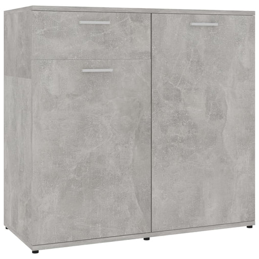 Credenza Grigio Cemento 80x36x75 cm in Truciolato cod 10491