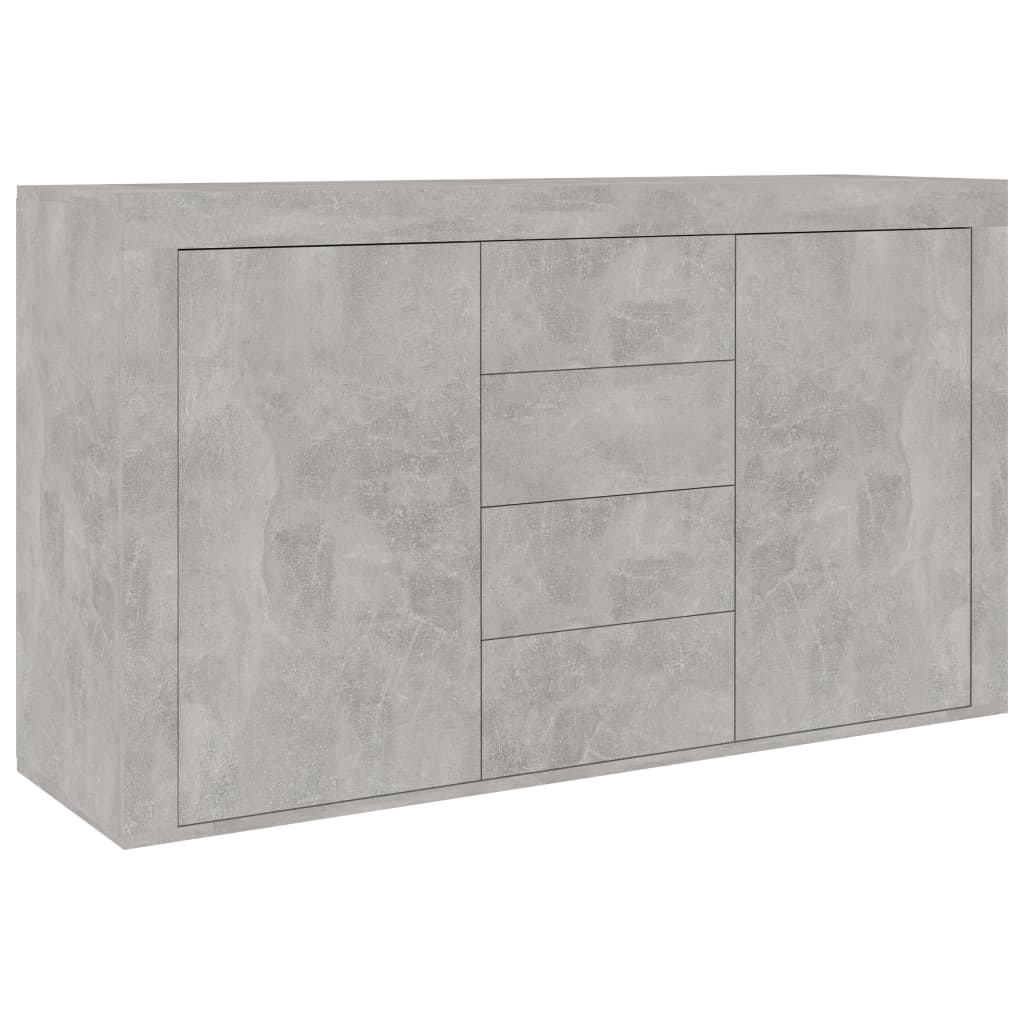 Credenza Grigio Cemento 120x36x69 cm in Truciolato