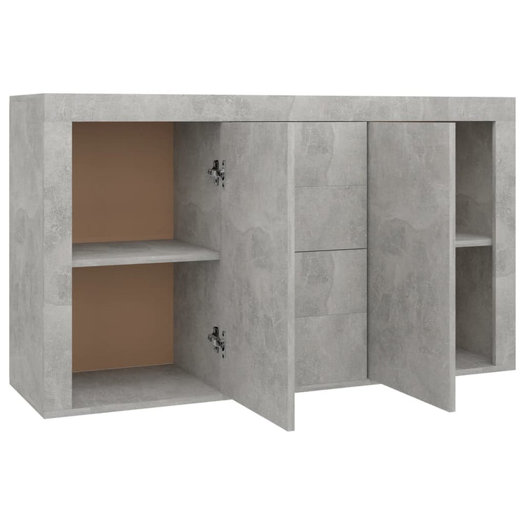 Credenza Grigio Cemento 120x36x69 cm in Truciolato