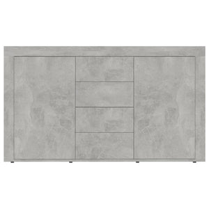 Credenza Grigio Cemento 120x36x69 cm in Truciolato