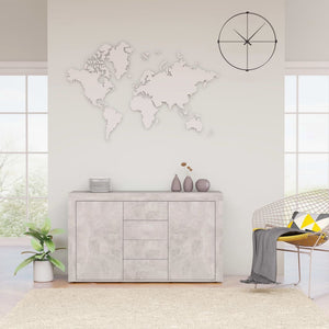 Credenza Grigio Cemento 120x36x69 cm in Truciolato