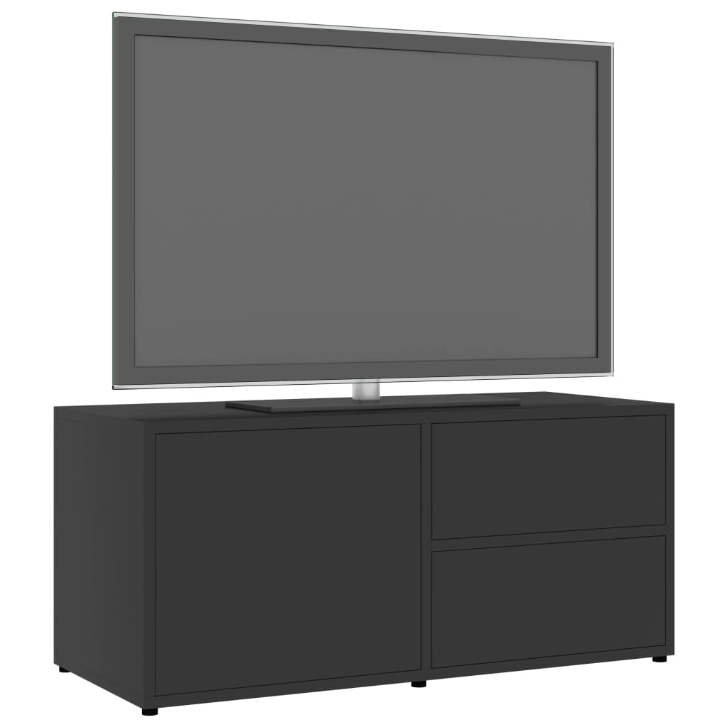 Mobile Porta TV Grigio 80x34x36 cm in Legno Multistrato 801852