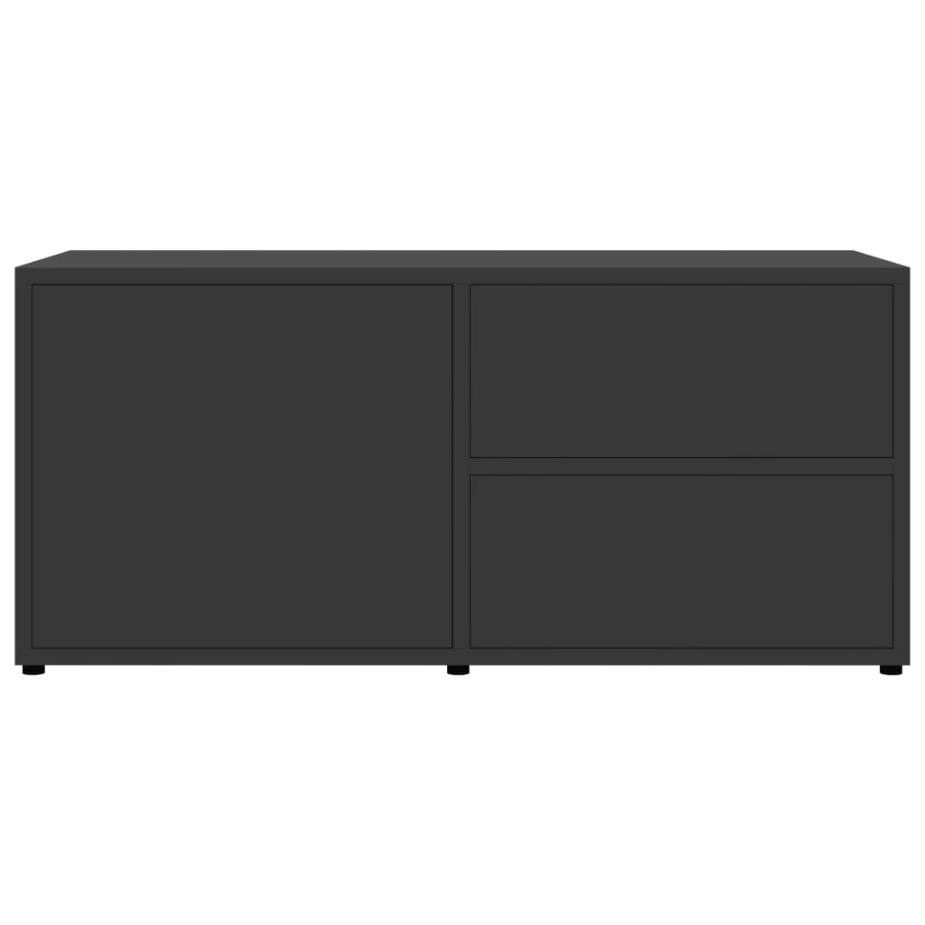 Mobile Porta TV Grigio 80x34x36 cm in Legno Multistrato 801852