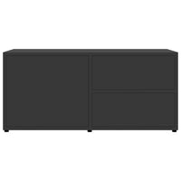 Mobile Porta TV Grigio 80x34x36 cm in Legno Multistrato 801852