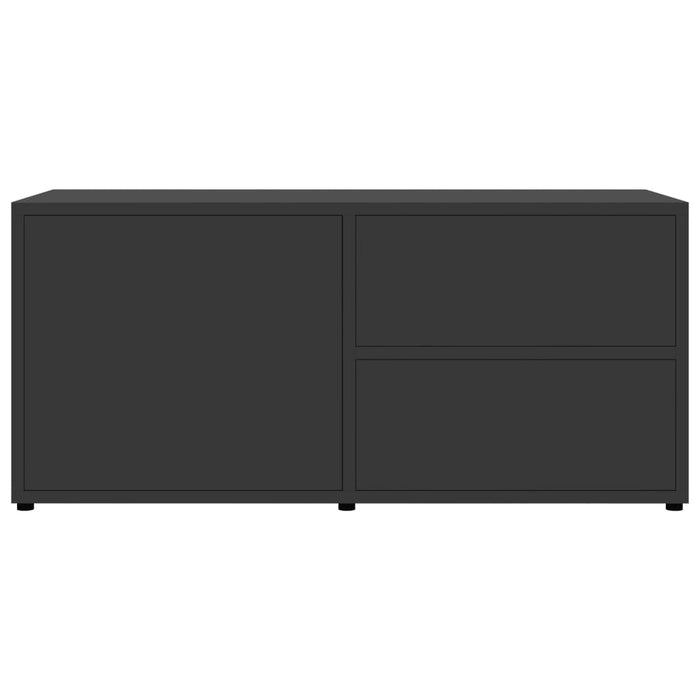 Mobile Porta TV Grigio 80x34x36 cm in Legno Multistrato 801852