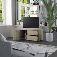 Mobile Porta TV Rovere Sonoma 80x34x36 cm in Truciolato cod mxl 5579