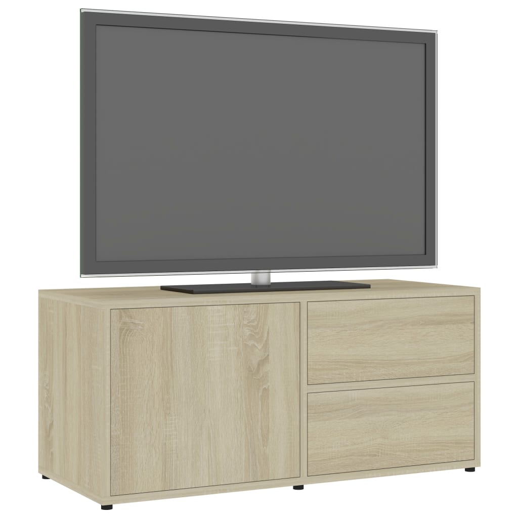 Mobile Porta TV Rovere Sonoma 80x34x36 cm in Truciolato cod mxl 5579