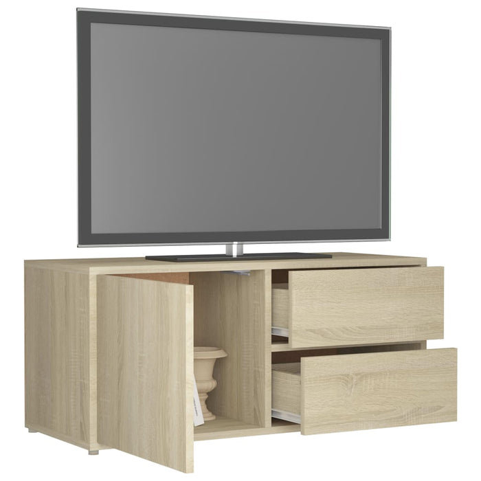 Mobile Porta TV Rovere Sonoma 80x34x36 cm in Truciolato cod mxl 5579