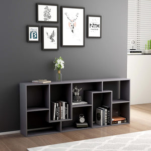 Libreria Grigia 67x24x161 cm in Truciolato cod mxl 62087