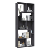 Libreria Grigia 67x24x161 cm in Legno Multistrato 801879