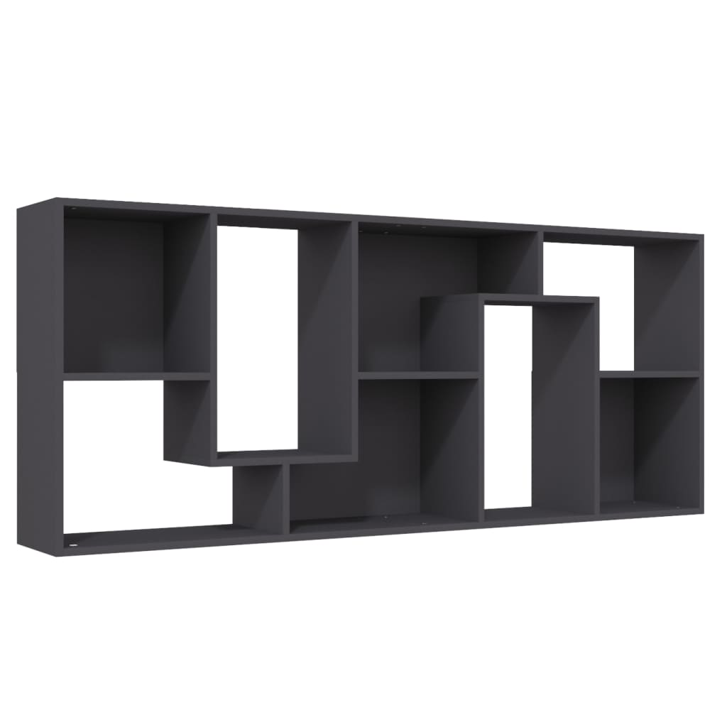 Libreria Grigia 67x24x161 cm in Truciolato cod mxl 62087