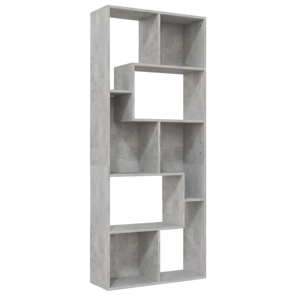 Libreria Grigio Cemento 67x24x161 cm in Truciolato cod mxl 33779