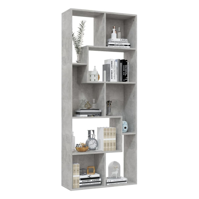 Libreria Grigio Cemento 67x24x161 cm in Truciolato cod mxl 33779