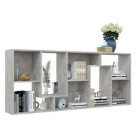 Libreria Grigio Cemento 67x24x161 cm in Legno Multistrato 801881