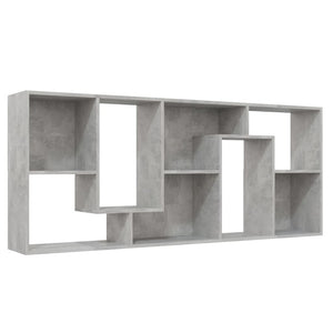 Libreria Grigio Cemento 67x24x161 cm in Legno Multistrato 801881