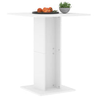 Tavolo da Bistrot Bianco 60x60x75 cm in Legno Multistrato 802102