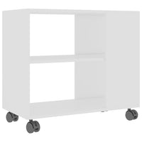 Tavolino da Salotto Bianco 70x35x55 cm in Legno Multistrato cod mxl 63198