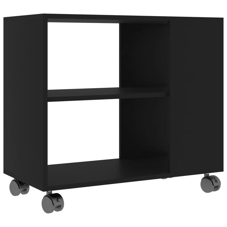 Tavolino da Salotto Nero 70x35x55 cm in Legno Multistrato