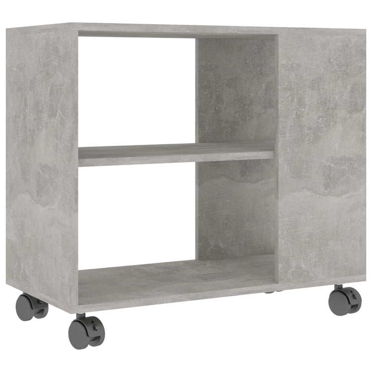 Tavolino Grigio Cemento 70x35x55 cm in Legno Multistrato 802124