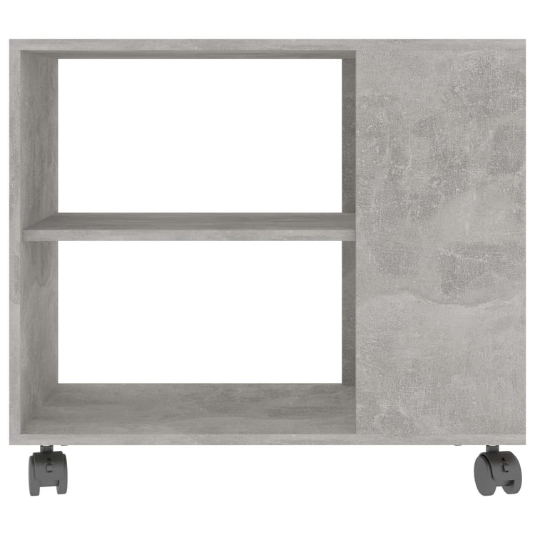 Tavolino Grigio Cemento 70x35x55 cm in Legno Multistrato