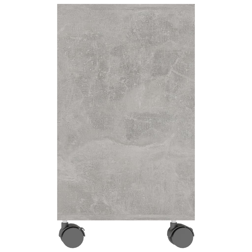 Tavolino Grigio Cemento 70x35x55 cm in Legno Multistrato 802124