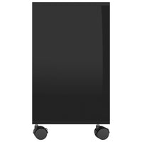 Tavolino da Salotto Nero Lucido 70x35x55cm in Legno Multistrato cod mxl 11672