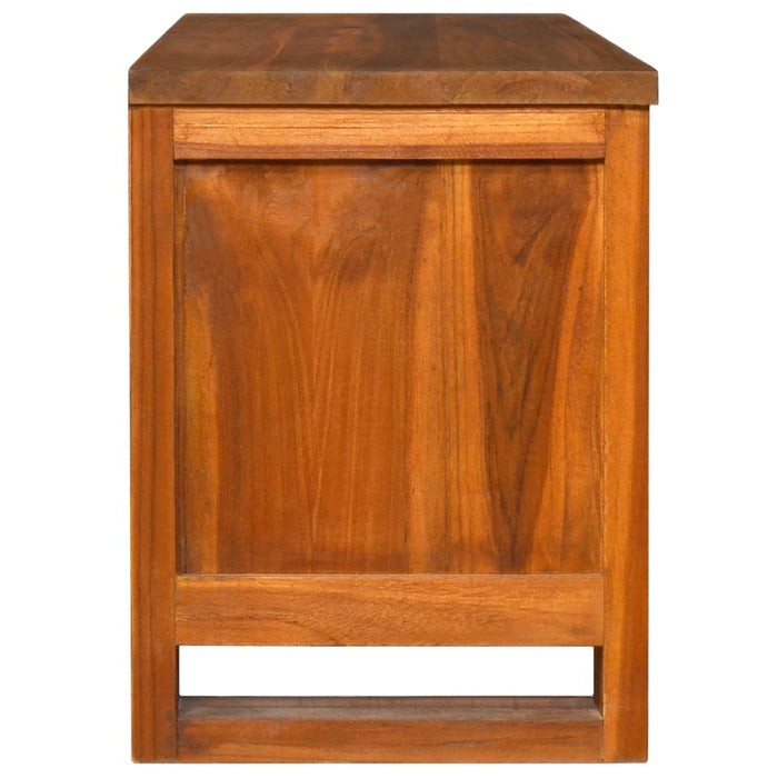 Mobile Porta TV 110x30x40 cm in Legno Massello di Teak 289068