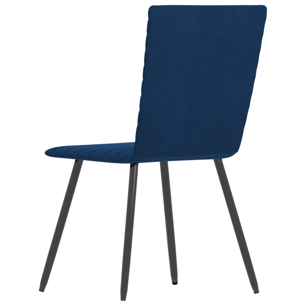 Sedie da Pranzo 2 pz Blu in Velluto 287804