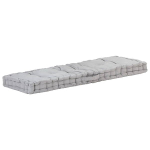 Cuscini per Pallet e Pavimento 2 pz in Cotone Grigio 3053636