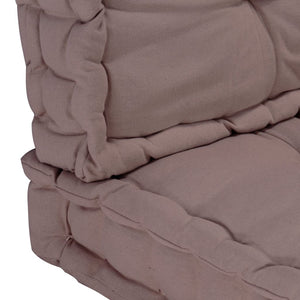 Cuscini per Pallet e Pavimento 2 pz in Cotone Grigio Talpa 3053638