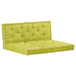 Cuscini per Pallet e Pavimento 2 pz in Cotone Verde 3053640