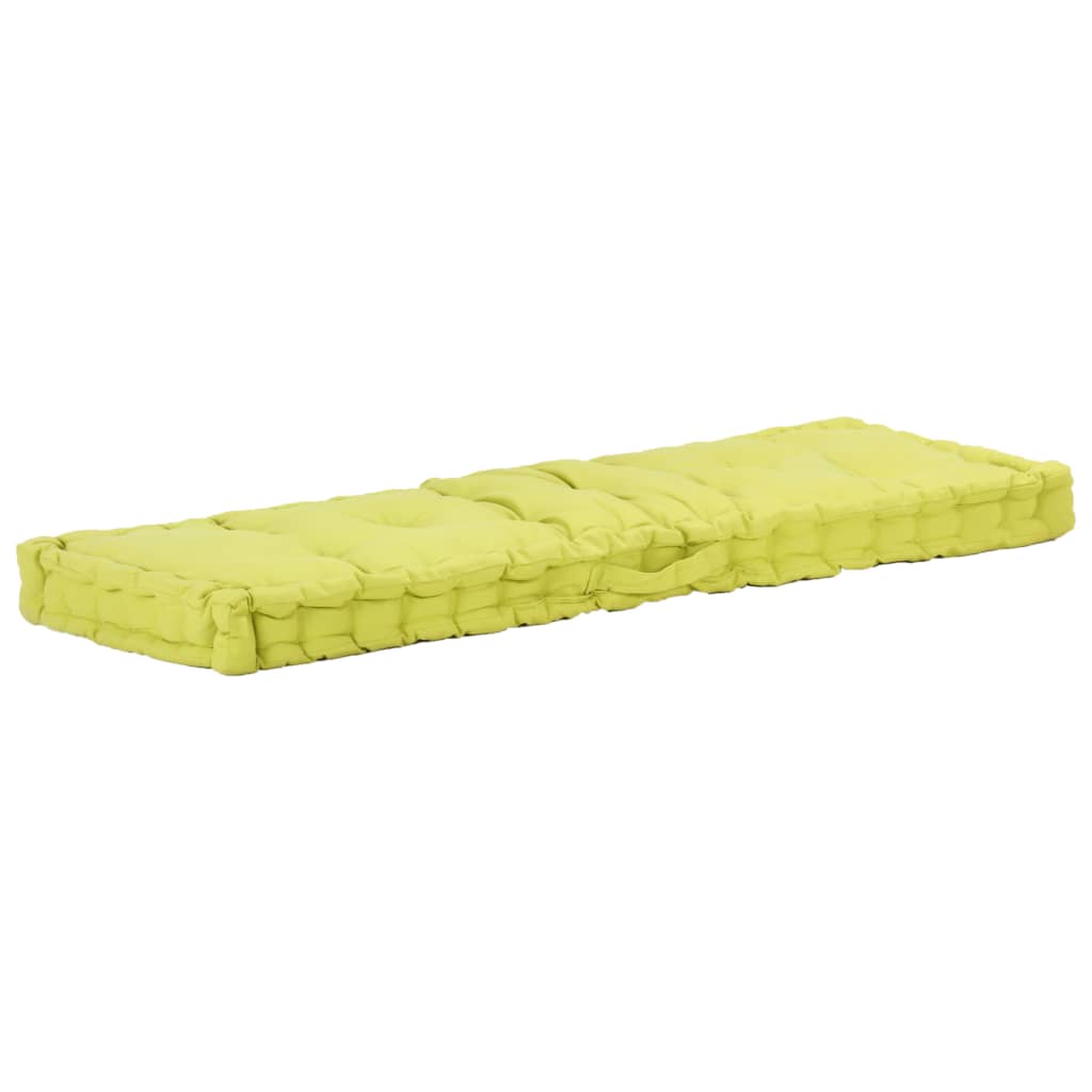 Cuscini per Pallet e Pavimento 2 pz in Cotone Verde 3053640