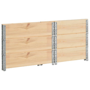 Collari per Pallet 3 pz 60x80 cm in Legno Massello di Pino 310049