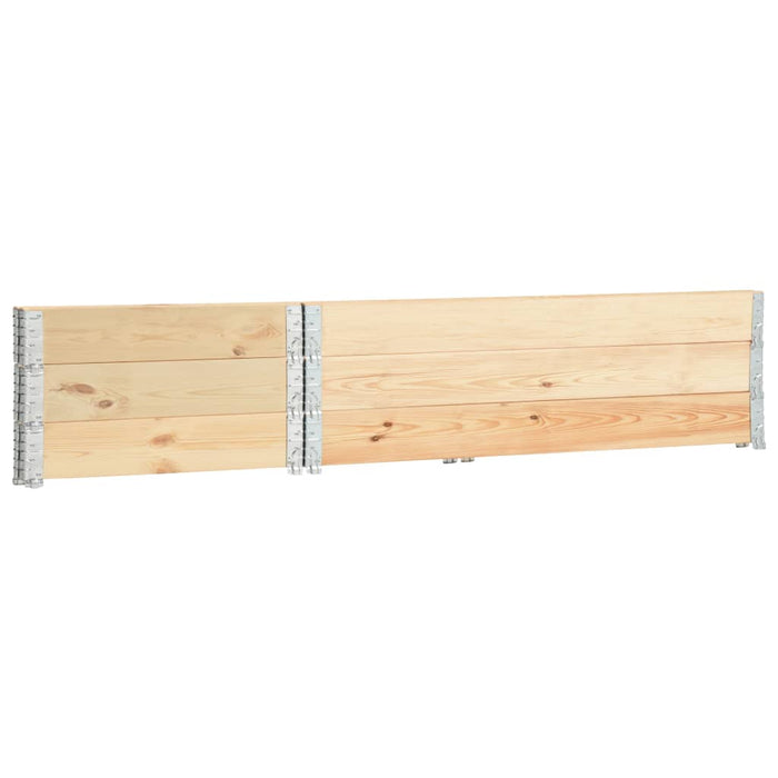 Collari per Pallet 3 pz 50x150 cm in Legno Massello di Pino 310055